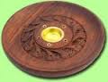 wooden incense ash catcher